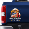 Patriotic Eagle 250 Years of Freedom Car Window Decal Sticker CH07 911686