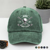 Personalized Custom Name Washed Denim Baseball Cap For Golf Lover TH10 898149