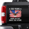 America 250th Anniversary Car Window Decal Sticker | Bald Eagle Flag Tee for July 4th HO82 901066