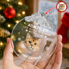 Custom Cat Face Life Would Be Boring Without Me Metal Top Glass Ornament HO82 894696
