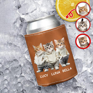 Custom Photo And Name Dog Cat Can Cooler Holder HA75 897592