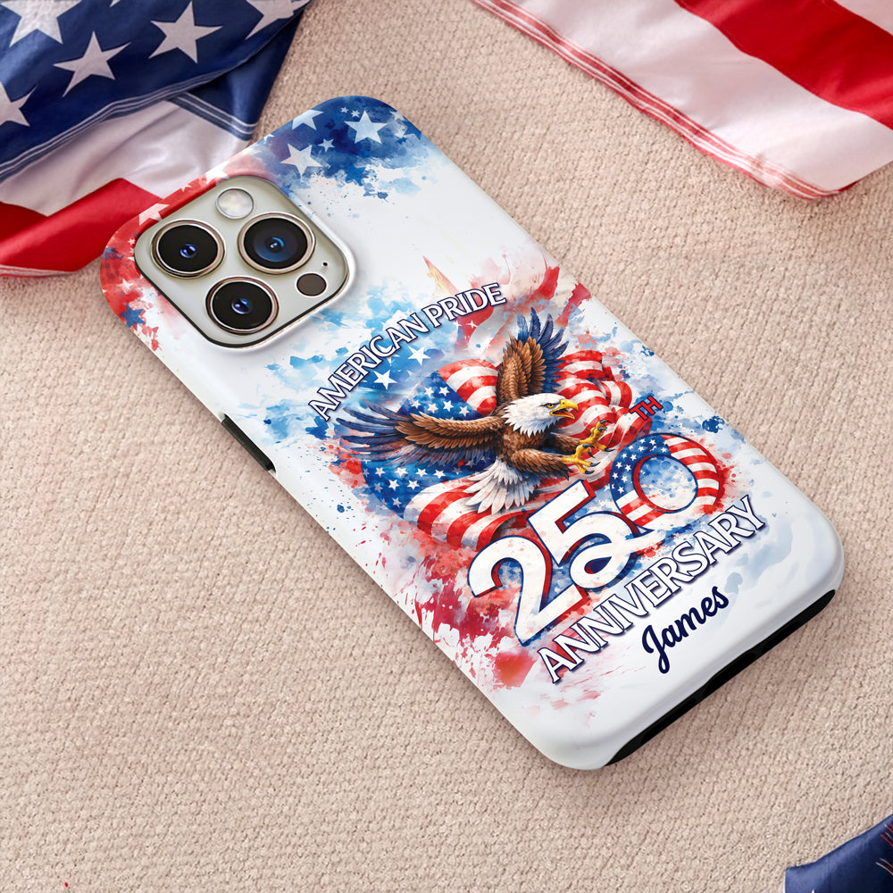 Custom Name American Pride Patriotic 250th Anniversary Eagle 1776–2026 Phone Case HO82 901204