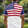 Custom Name American Flag Golf Polo Shirt Gift For Golfer, Golf Lovers HA75 898712
