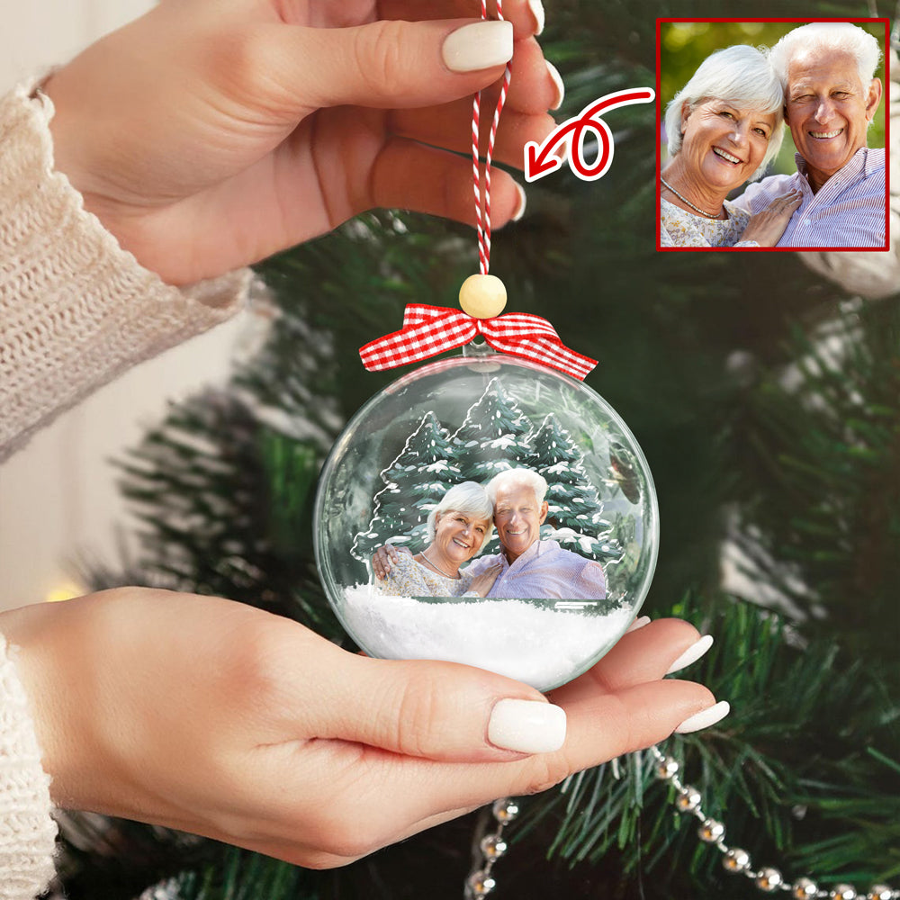 Custom Couple Photo 3D Ball Ornament For Christmas TH10 896083