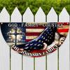 Custom Family Name 250 Years of Blessing 1776 - 2026 Non-Pleated Fan Flag HA75 920376