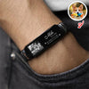 Custom Photo And Name Pet Memorial Wristband Bracelet - Forever In My Heart Pet Lover Gift LM32 669629