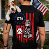 Custom Name Happy 250th Birthday To Best Dog Dad Dog Mom America Flag Back Dog Shirt LM32 669285