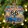 Custom Car Photo 100th Anniversary Of Route 66 Acrylic Ornament, Christmas Tree Decoration Gift CH07 180966