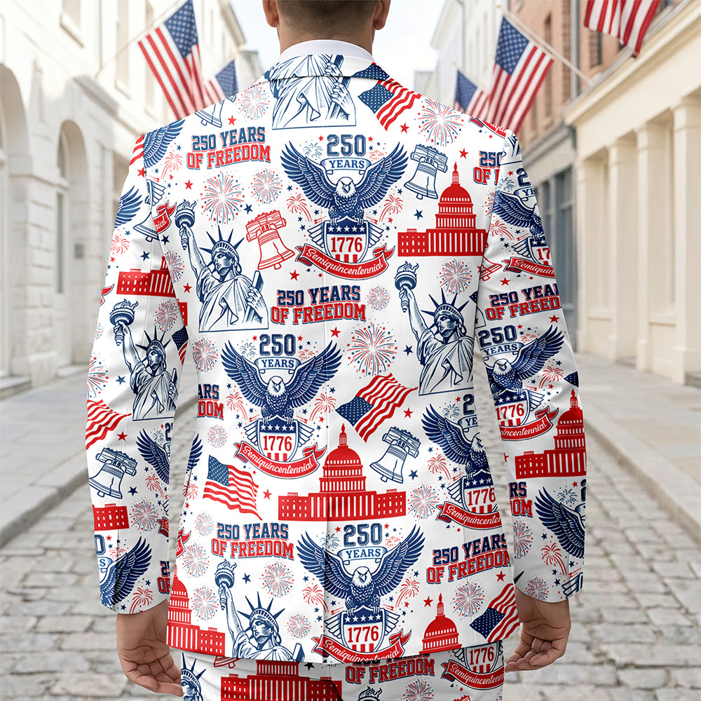 Personalized 250 Years Of Freedom America Men's Suit CH07 911034
