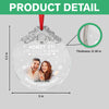Custom Couple Photo Life Would Be Boring Without Me Metal Top Glass Ornament HO82 894700