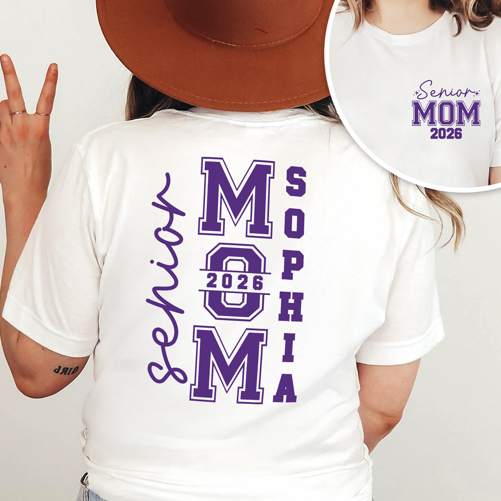 Custom Senior Mom Dad Graduation 2026 Back & Front Shirt HA75 920492