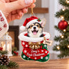 Personalized Pet First Christmas Acrylic Ornament, Holiday Keepsake for Pet Lovers LM32 670017