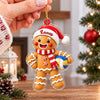 Custom Name Gingerbread Volleyball Acrylic Ornament, Personalized Christmas Decoration for Sports Lovers LM32 670015