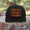 Custom Kid Names Papa Leather Patch Cap, Personalized Gift for Dad HO82 902288