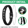 Personalized Name Adorable Icon Mens Beaded Leather Bracelet Gift For Dad, Family LM32 893659