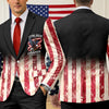 Personalized Patriotic 250th Anniversary God Bless America Eagle 1776–2026 Men's Suit HA75 920146