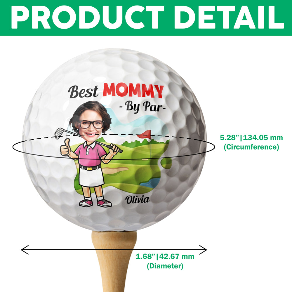 Personalized Best Dad By Par Golf Ball Father’s Day Golf Gift HO82 902450