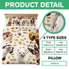 Custom Cute 3D Dog Paw Brick Pattern- 3D Inflated Effect Quilt Bedding Set LM32 897145