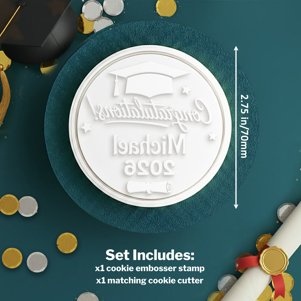 Custom Congratulations Graduation 2026 Cookie Stamp CH07 911120