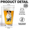 Custom Photo And Name Dog Cat Print Beer Glass HA75 897594