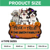 Custom Dog Photo Trick or Treat Halloween Custom Shape Doormat CH07 180182