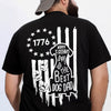 Custom Happy Father's Day To Best Dog Dad Besty Ross Flag Back Dark Shirt LM32 669283