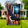 Personalized Family Name 250 Years of Blessing 1776-2026 Garden Flag HA75 920374