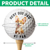 Personalized Best Dog Dad, Dog Mom By Par Golf Ball Gift For Golf Players HO82 900862
