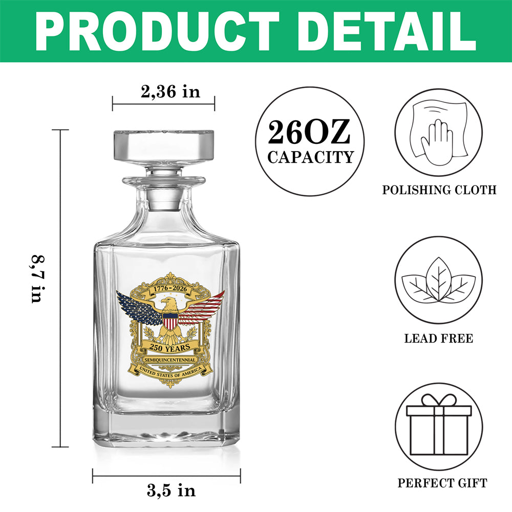 Honoring 250 Years Of Liberty America 250Th Anniversary Decanter CH07 910288