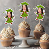 Custom Funny Face Class of 2026 Graduation Decoration Cupcake Toppers LM32 893143