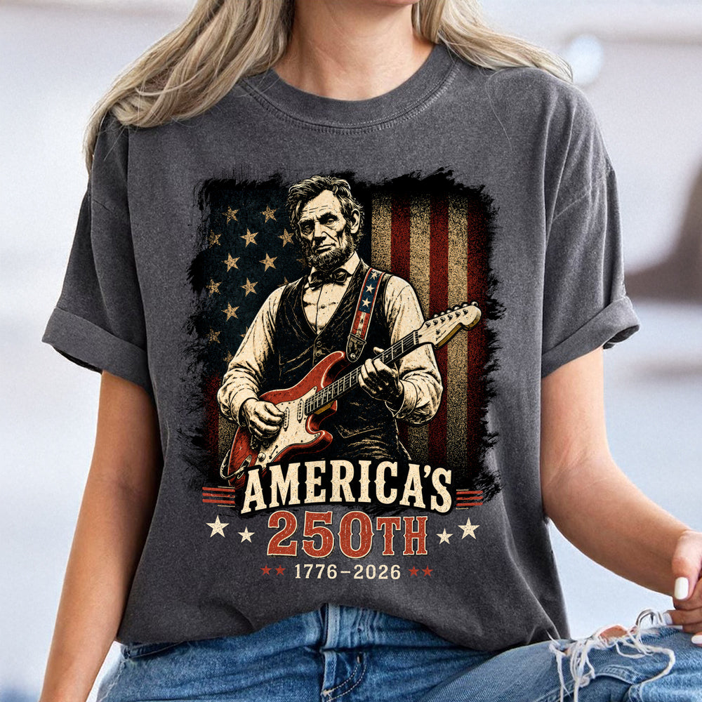 Abraham Lincoln Guitar Americas 250th Anniversary Comfort Shirt TH10 170127