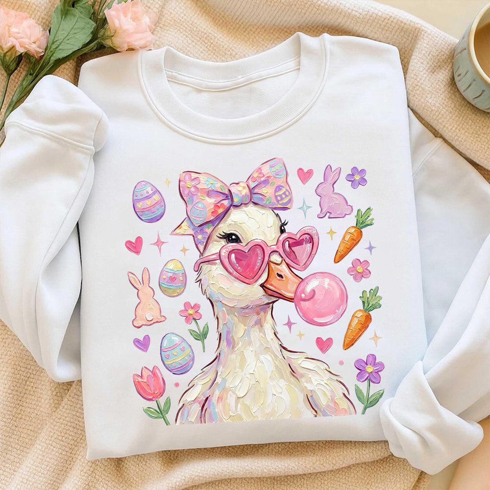 Preppy Easter Goose T-Shirt Coquette Christian Duck Shirt For Her CH07 910980