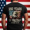 250 Years Of Freedom Since 1776 USA Bald Eagle America Flag Back Side Dark Shirt HA75 897368