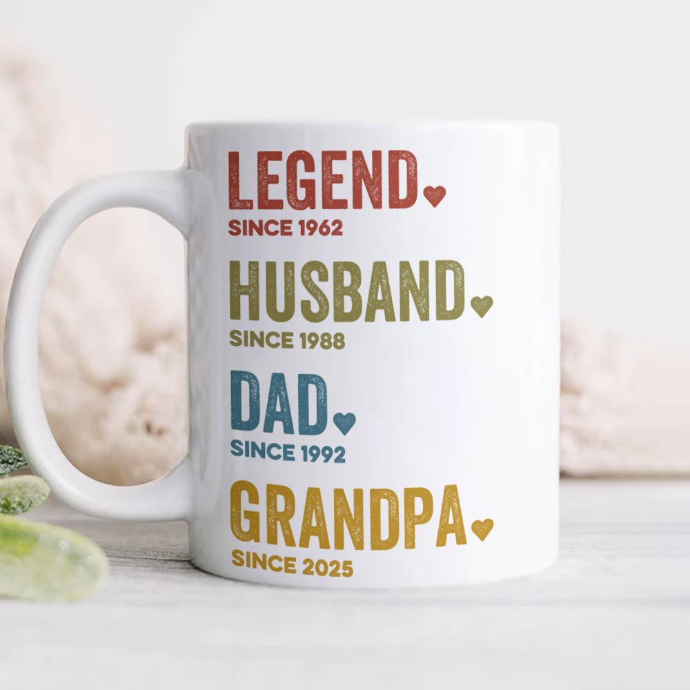 Legend, Husband, Dad, Grandpa Father's Day Gift Mug TH10 892643