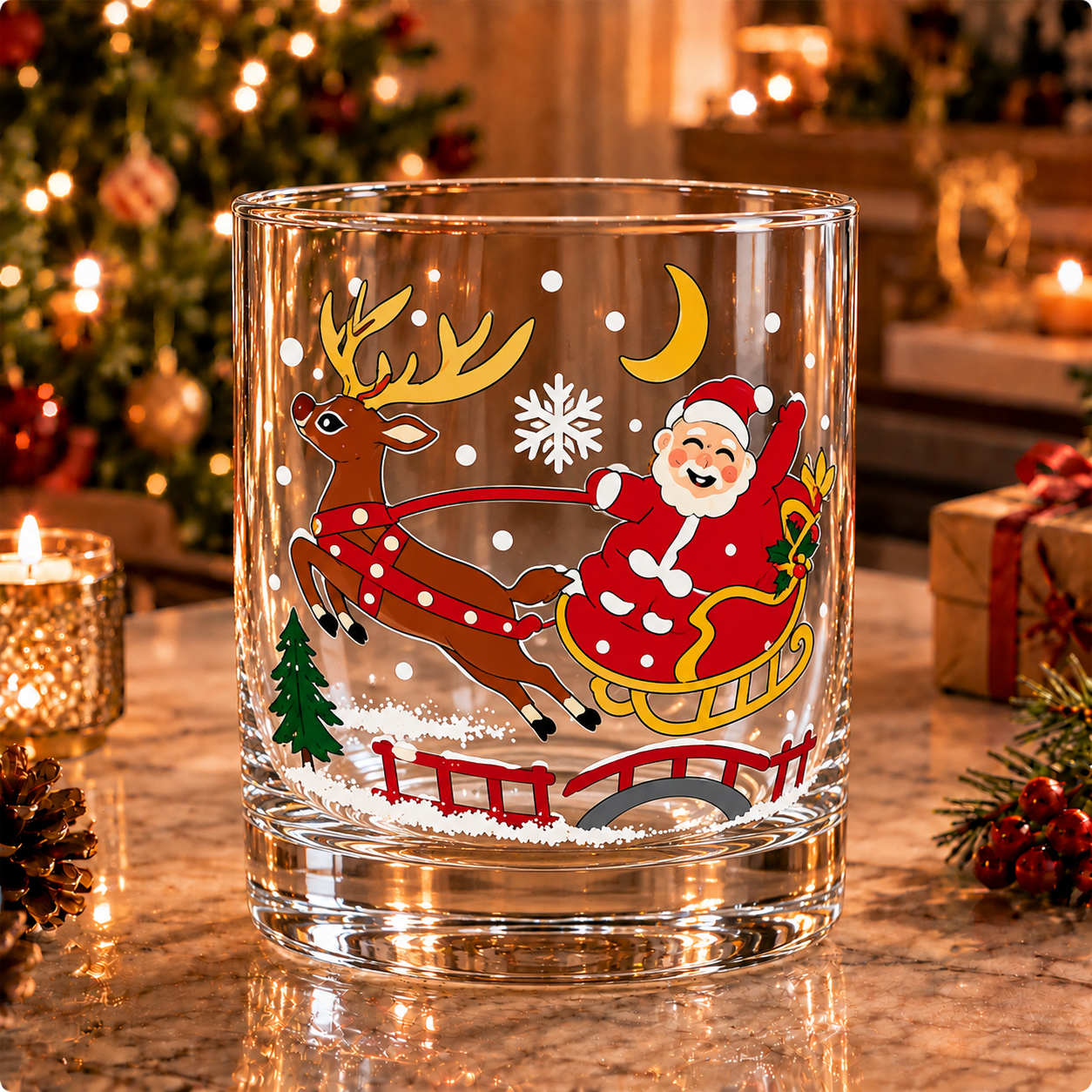 Magical Christmas Whiskey Glass For Christmas Party TH10 171421