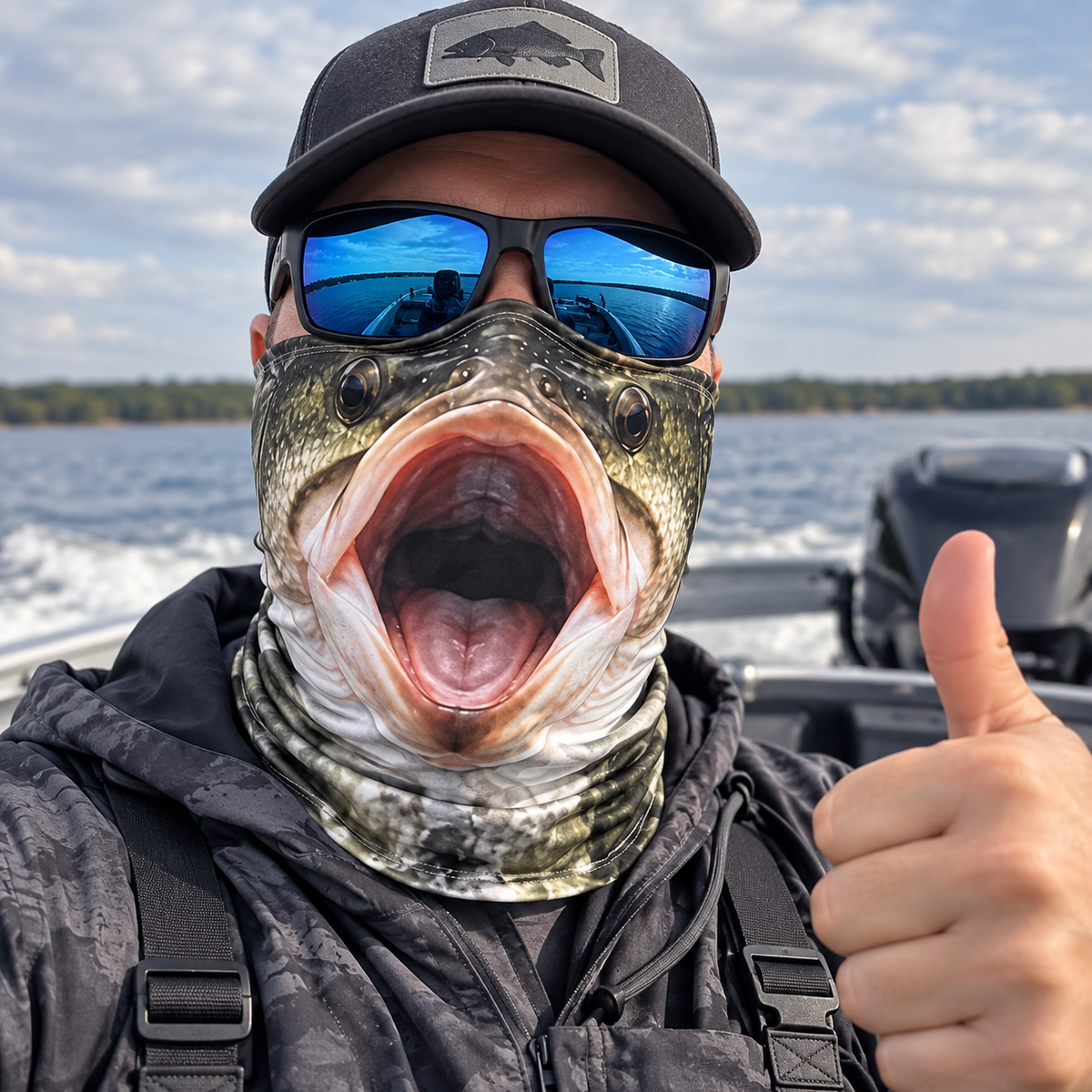 Funny Fishing Face Cover, Fisherman Mask Gift, Fishing Lover, For Dad HO82 903946