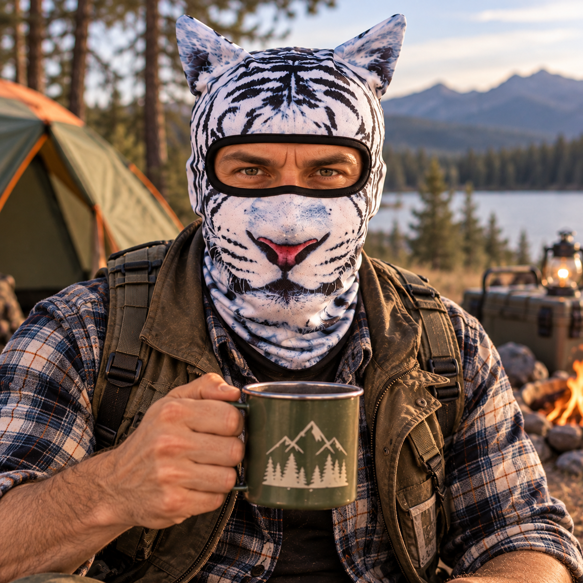 Funny Novelty Animal Mask - Gift For Campers, Camping Lovers HO82 903996