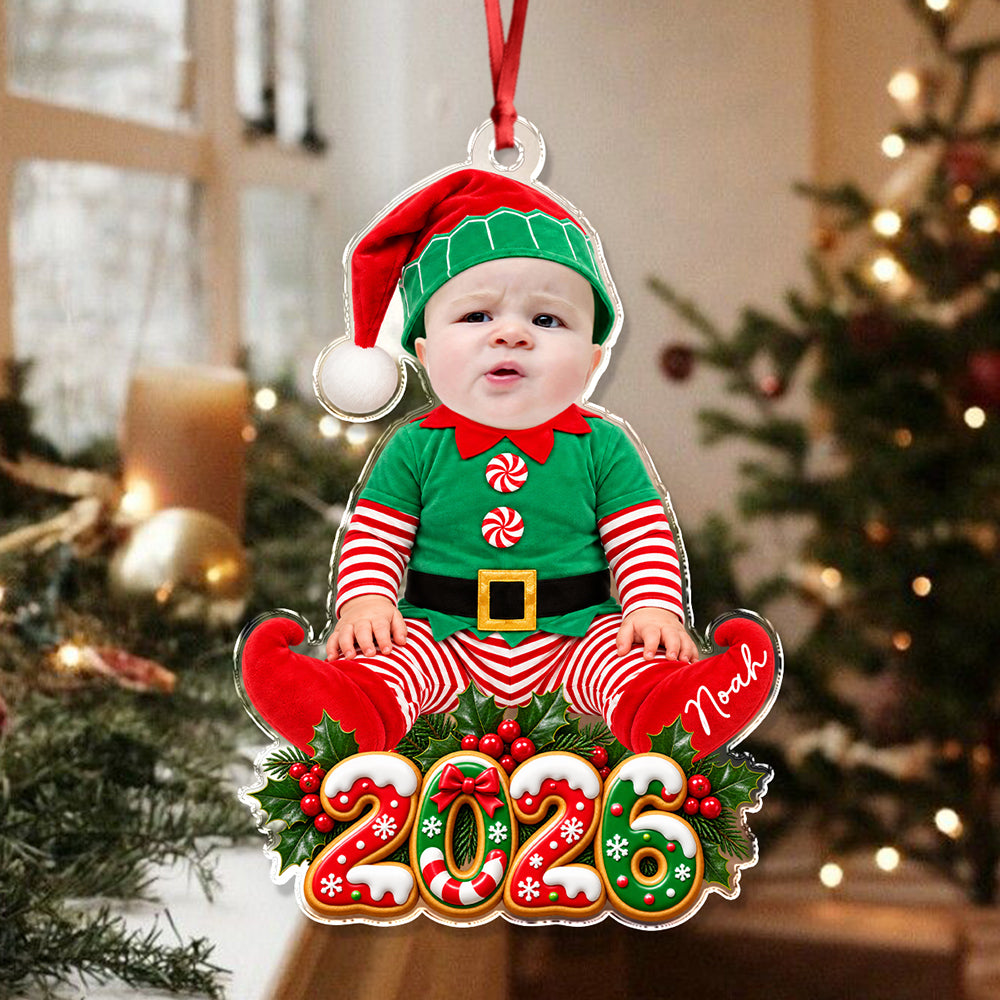 Personalized Baby Photo Costume Acrylic Ornament For Christmas Tree Decoration HO82 904156