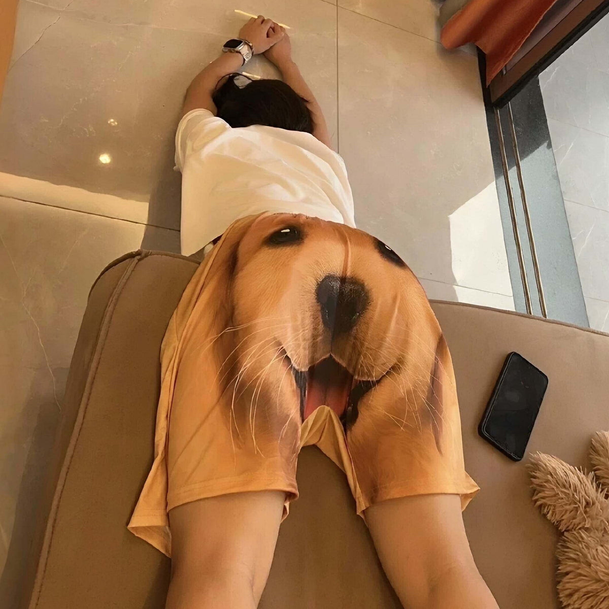 Custom Funny Dog Face On Butt, Adult Funny Short For Men & Women LM32 670153