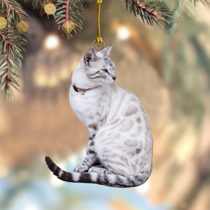Custom Photo For Cat Lover Acrylic Ornament Christmas DM01 891367