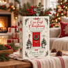 Our First Christmas In Our New Home Book Vase, Custom Couple Name & Address Ceramic Vase, First Home Christmas Gift CH07 181170