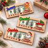 Personalized Merry Christmas Cute Cartoon Pattern Wood Money Holder HO82 903968