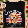 Custom Photo Even My Dogs Love America 250 Dark Shirt HO82 894718