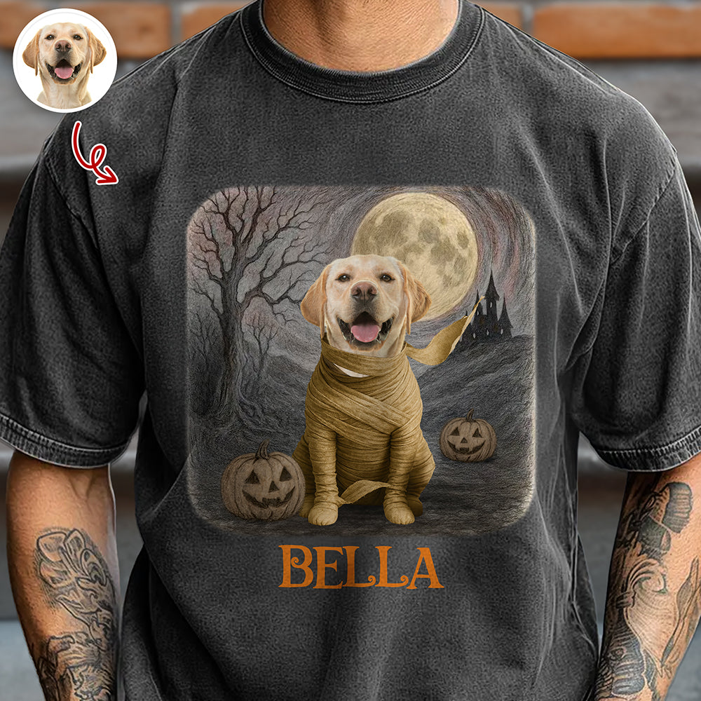 Custom Spooky Cute Dog Halloween Comfort Color Shirt Personalized Dog Lover Gift CH07 899624