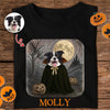 Custom Spooky Cute Dog Halloween Dark Shirt Personalized Dog Lover Gift CH07 899426