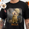 Custom Spooky Cute Dog Halloween Dark Shirt Personalized Dog Lover Gift CH07 899426