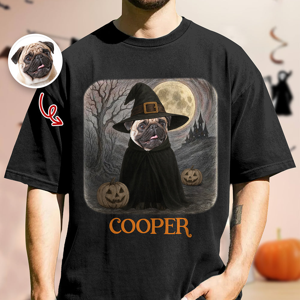 Custom Spooky Cute Dog Halloween Comfort Color Shirt Personalized Dog Lover Gift CH07 899624