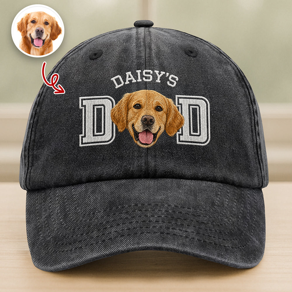Custom Photo Dog Cat Dad Embroidered Baseball Cap - Personalized Father’s Day Gift CH07 911488