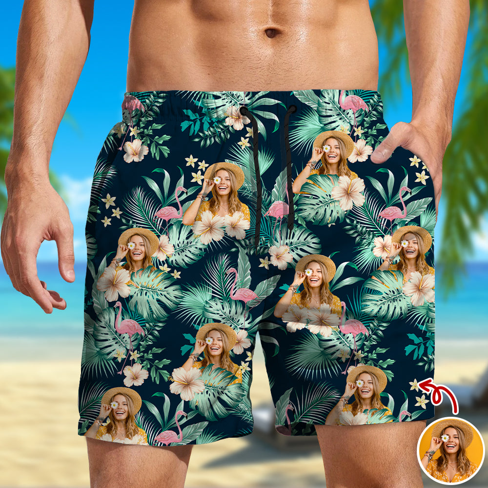 Custom Human Photo Tropical Vacation Aloha Beach Short HO82 902460