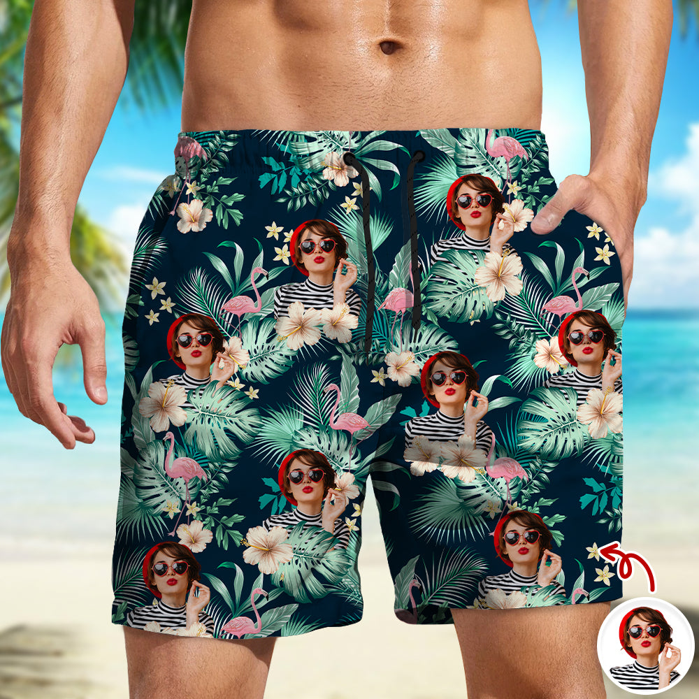 Custom Human Photo Tropical Vacation Aloha Beach Short HO82 902460
